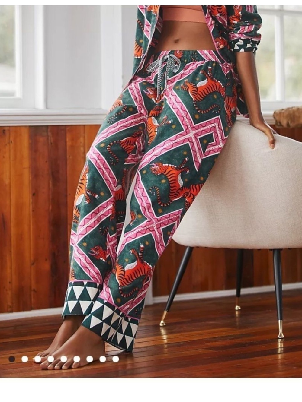 Corinne Lent for Anthropologie Tigress Pajama Pants size M